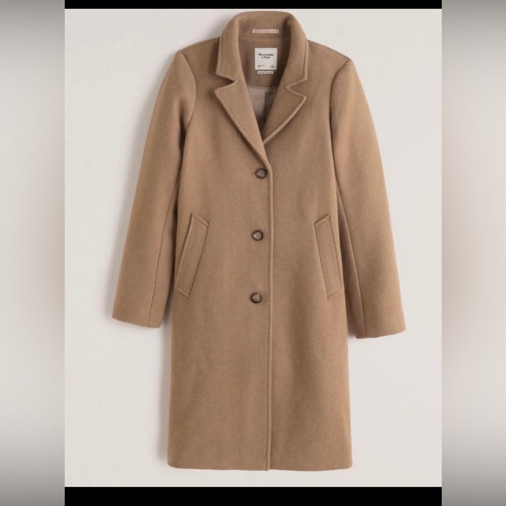 Abercrombie Wool-blend dad coat